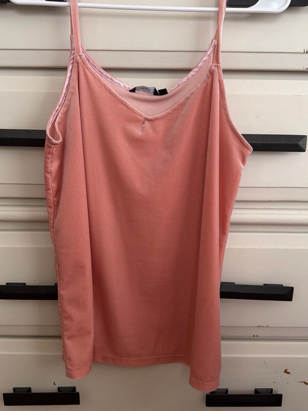 Peach Velvet Cami Tank Top - Brand: